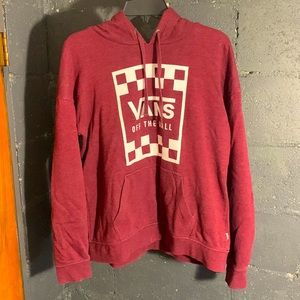 Maroon Vans Hoodie